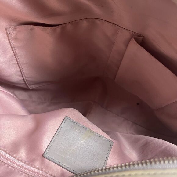 Vintage COACH patent Gray Leather Signature F17729 Tote silver tone hardwares - Picture 9 of 9